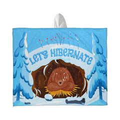 Let's Hibernate – Hooded Sherpa Fleece Blanket
